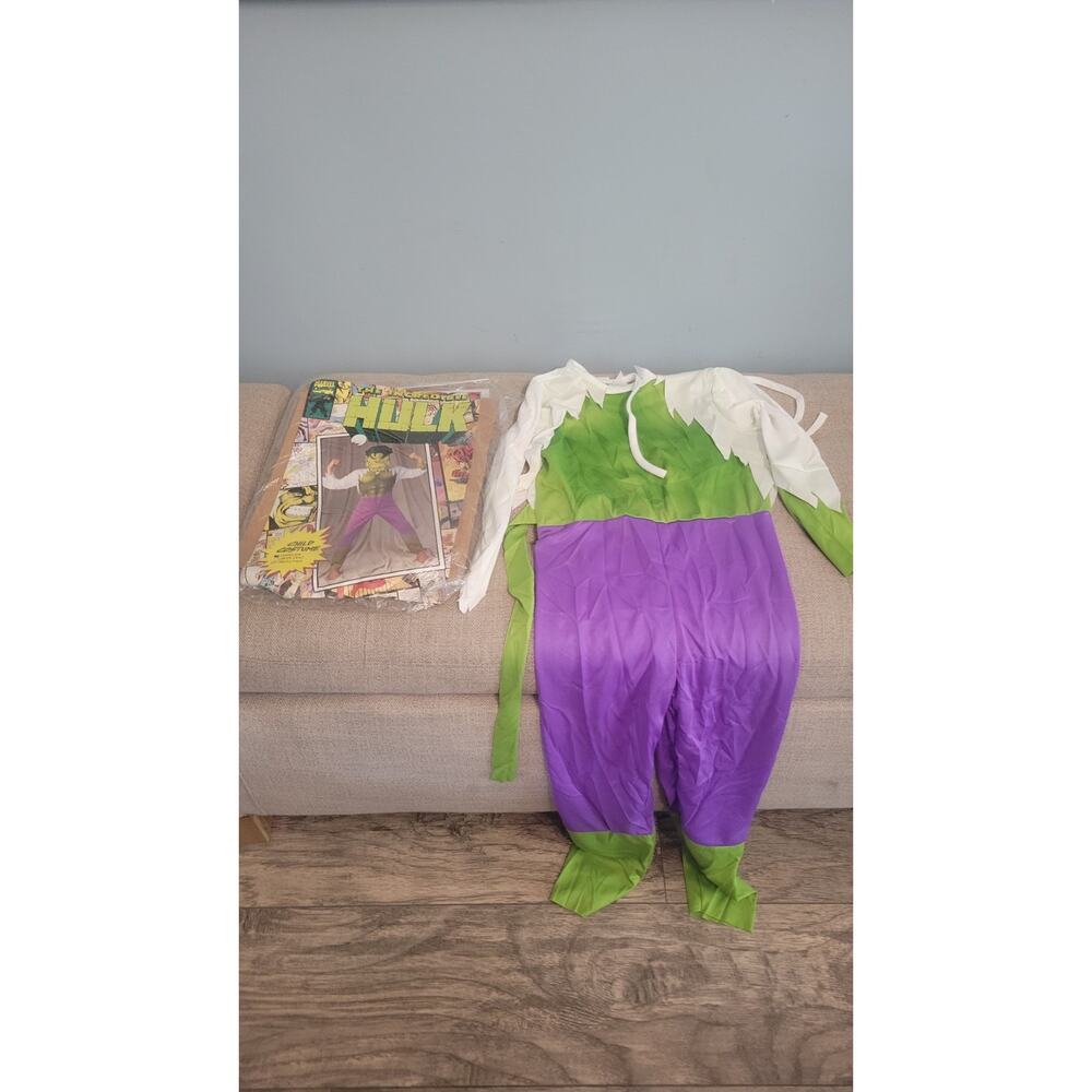 Vintage 1994 Marvel Comics The Incredible Hulk Child Costume (Size 4-6) –...